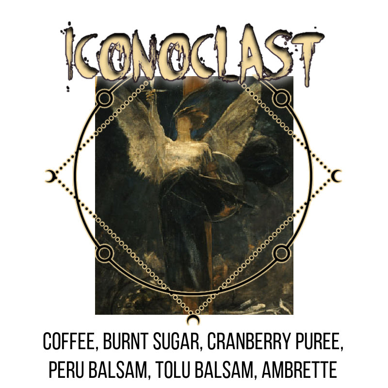 "Iconoclast" Coffee, Burnt Sugar, Cranberry Puree, Peru Balsam, Tolu