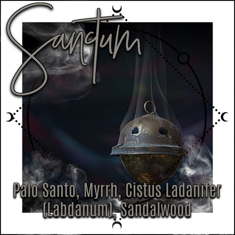 "Sanctum" - Palo Santo Perfume Oil with Myrrh and Cistus Ladanifer (Labdanum)