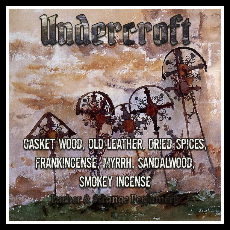"Undercroft" - Casket Wood, Old Leather, Dried Spices, Smokey Incense