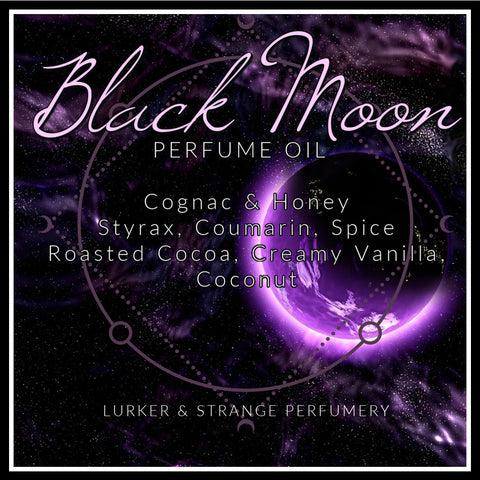 "Black Moon" - Cognac, Roasted Cocoa, Vanilla Bean, Coconut Milk, Honey, Coumarin