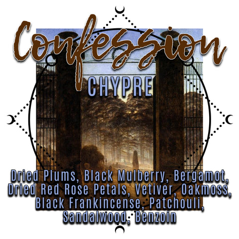 "Confession" - Dried Rose Petal & Dark Fruit Chypre