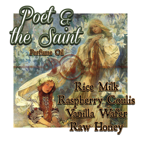 "Poet & the Saint" - Rice Milk, Raspberry Coulis, Vanilla Wafer, Raw Honey
