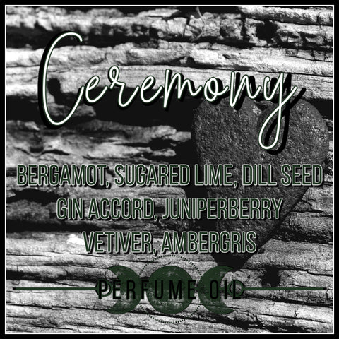 "Ceremony" - Gin Accord, Sugared Lime, Vetiver, Bergamot