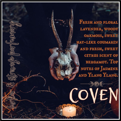 "Coven"  - Fougère - Lavender, Geranium, Coumarin, Oakmoss, Bergamot, Floral