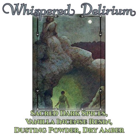 "Whispered Delirium" - Sacred Dark Spices,  Vanilla Incense Resin,  Dusting Powder, Dry Amber